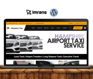 Hampshire Taxi Website Design Airport Transfer Minibus - £399